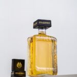 black and gold perfume bottle