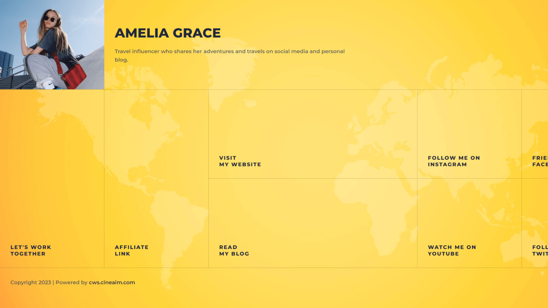 AMELIA GRACE Cineaim Web Services Website Templates AMELIA GRACE Cineaim Web Services Website Templates