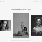 Model photos in demo website