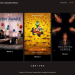 Director website design with filmography